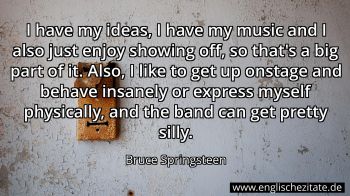 Englisches Zitat von Bruce Springsteen als Bild