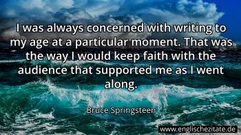 Englisches Zitat von Bruce Springsteen als Bild