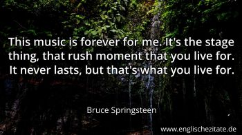 Englisches Zitat von Bruce Springsteen als Bild