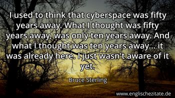 Englisches Zitat von Bruce Sterling als Bild