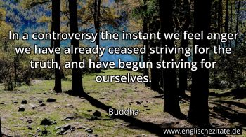 Englisches Zitat von Buddha als Bild