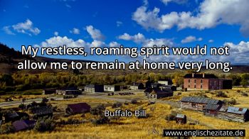 Englisches Zitat von Buffalo Bill als Bild