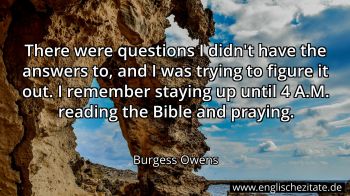 Englisches Zitat von Burgess Owens als Bild