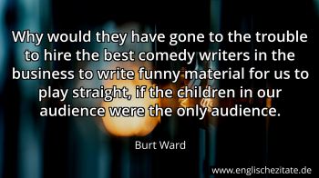 Englisches Zitat von Burt Ward als Bild