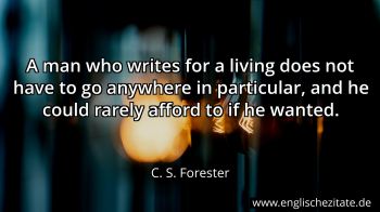 Englisches Zitat von C. S. Forester als Bild