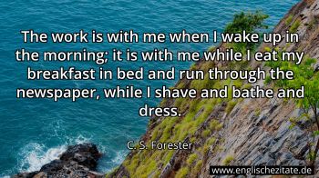 Englisches Zitat von C. S. Forester als Bild