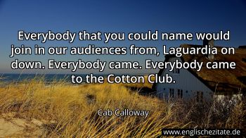 Englisches Zitat von Cab Calloway als Bild