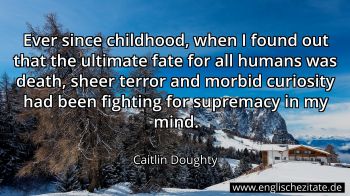 Englisches Zitat von Caitlin Doughty als Bild