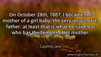 Englisches Zitat von Calamity Jane als Bild