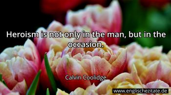 Englisches Zitat von Calvin Coolidge als Bild