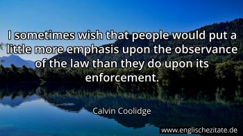 Englisches Zitat von Calvin Coolidge als Bild