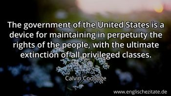 Englisches Zitat von Calvin Coolidge als Bild