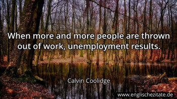 Englisches Zitat von Calvin Coolidge als Bild