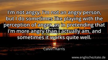Englisches Zitat von Calvin Harris als Bild