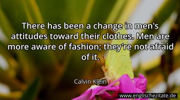 Englisches Zitat von Calvin Klein als Bild