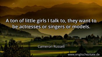 Englisches Zitat von Cameron Russell als Bild