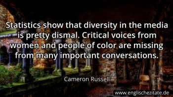 Englisches Zitat von Cameron Russell als Bild