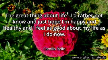 Englisches Zitat von Camilla Belle als Bild