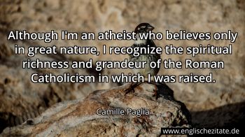 Englisches Zitat von Camille Paglia als Bild