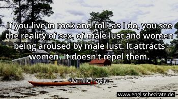 Englisches Zitat von Camille Paglia als Bild