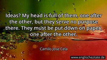 Englisches Zitat von Camilo Jose Cela als Bild