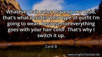 Englisches Zitat von Cardi B als Bild