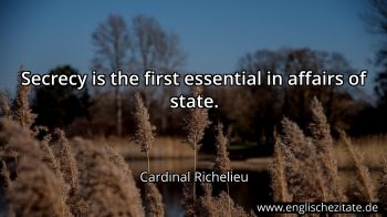 Englisches Zitat von Cardinal Richelieu als Bild