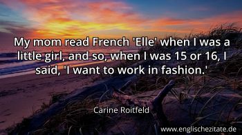 Englisches Zitat von Carine Roitfeld als Bild