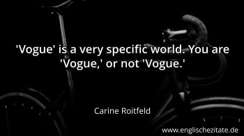 Englisches Zitat von Carine Roitfeld als Bild