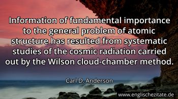 Englisches Zitat von Carl D. Anderson als Bild