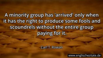 Englisches Zitat von Carl T. Rowan als Bild