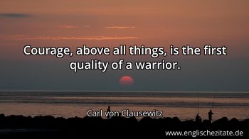 Englisches Zitat von Carl von Clausewitz als Bild