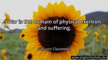 Englisches Zitat von Carl von Clausewitz als Bild