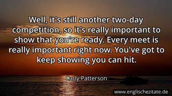 Englisches Zitat von Carly Patterson als Bild