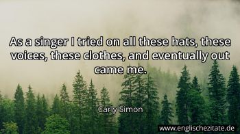 Englisches Zitat von Carly Simon als Bild