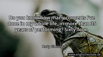 Englisches Zitat von Carly Simon als Bild