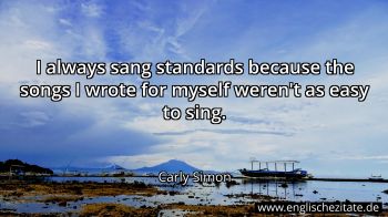 Englisches Zitat von Carly Simon als Bild
