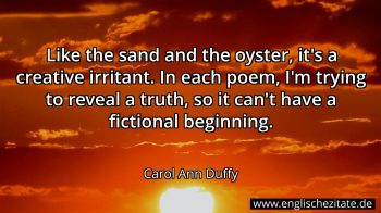Englisches Zitat von Carol Ann Duffy als Bild