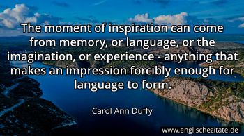 Englisches Zitat von Carol Ann Duffy als Bild