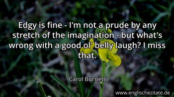 Englisches Zitat von Carol Burnett als Bild