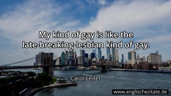 Englisches Zitat von Carol Leifer als Bild