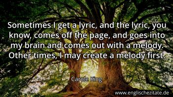 Englisches Zitat von Carole King als Bild