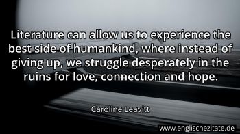 Englisches Zitat von Caroline Leavitt als Bild