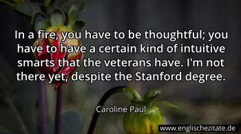 Englisches Zitat von Caroline Paul als Bild