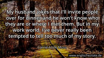 Englisches Zitat von Carrie-Anne Moss als Bild