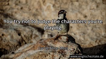 Englisches Zitat von Carrie-Anne Moss als Bild