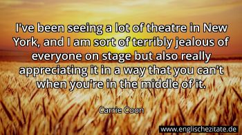Englisches Zitat von Carrie Coon als Bild