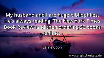 Englisches Zitat von Carrie Coon als Bild