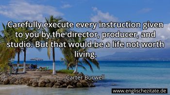 Englisches Zitat von Carter Burwell als Bild