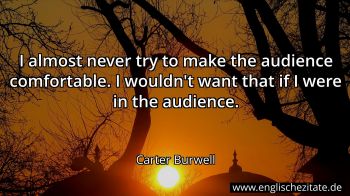 Englisches Zitat von Carter Burwell als Bild